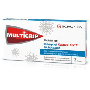 multigriptestлюда10 упаковка Мультигрип тест Ковід/Грип А,В